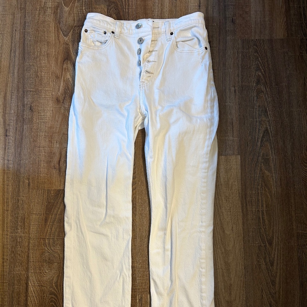 Abercrombie White Jeans